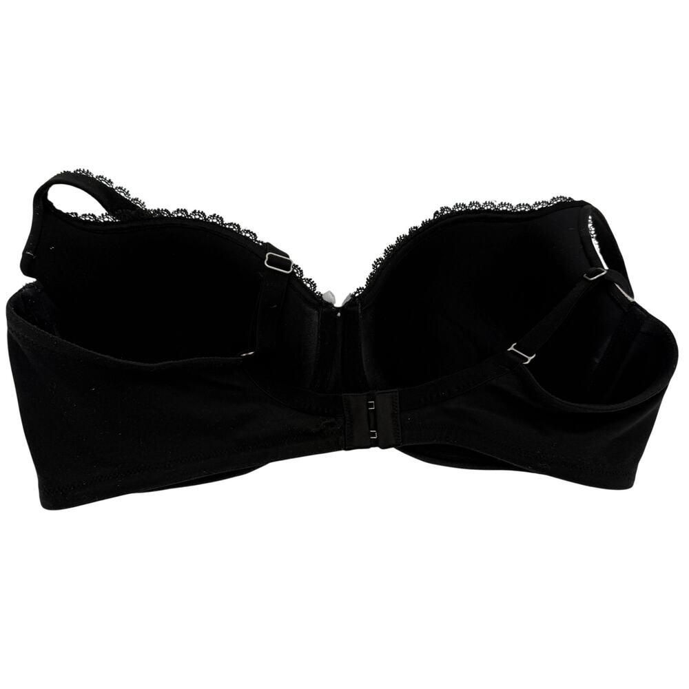 Victoria's Secret Body By Victoria Lined Demi Black & White Lace Bra Size 38DD - Picture 3 of 6